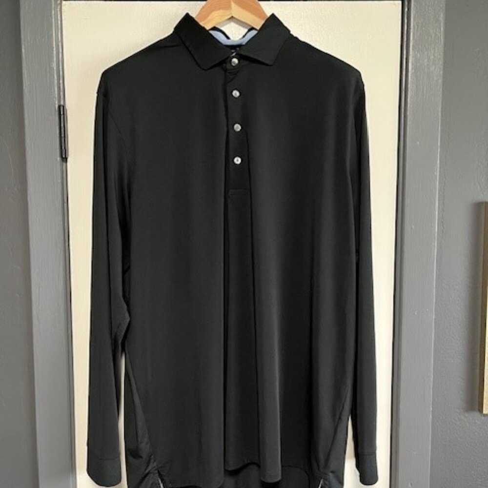 Greyson Black Long Sleeve Polo